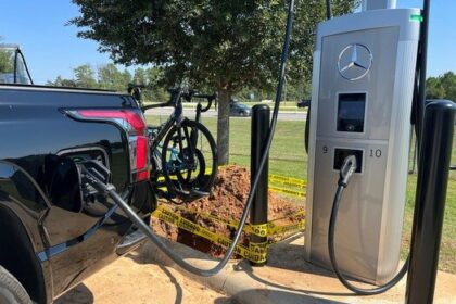 Michael Staley found plenty of convenient places to charge his all-electric pick-up truck, including the Mercedes-Benz High Power Charging station at the Buc-ees in Baldwin County, during his recent family vacation to Alabama’s beaches.