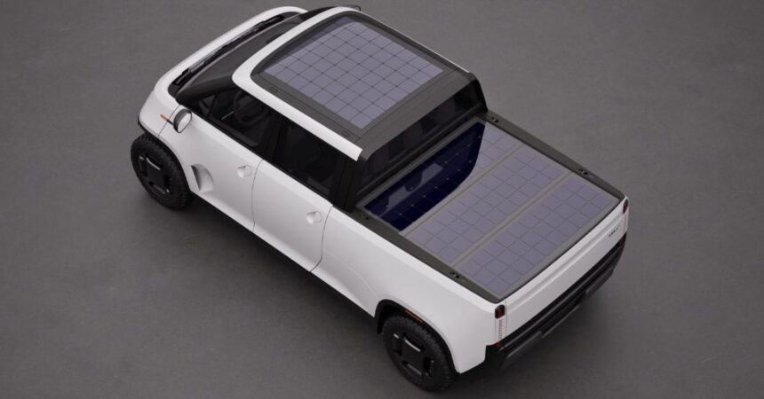 Compact EV truck startup TELO to integrate Aptera solar panels