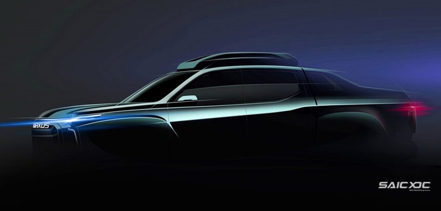 We will know the new Chinese electric pickup truck as Maxus V