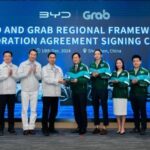 BYD to supply 50,000 vehicles to Grab ride-hailing service for Southeast Asia