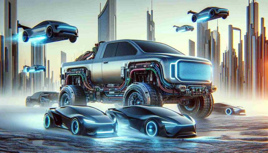 High-resolution photo of some jaw-dropping price reductions on futuristic electric pickup trucks. Is there a struggle for the leading synthetic energy vehicle company?