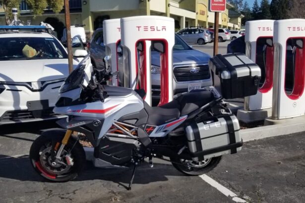 Long range electric motorcycles are now charging up at Tesla Superchargers