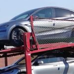 Tesla Model Y "Juniper" spotted on car carriers in China