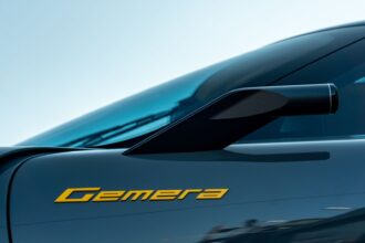 2025 Koenigsegg Gemera side shot of name