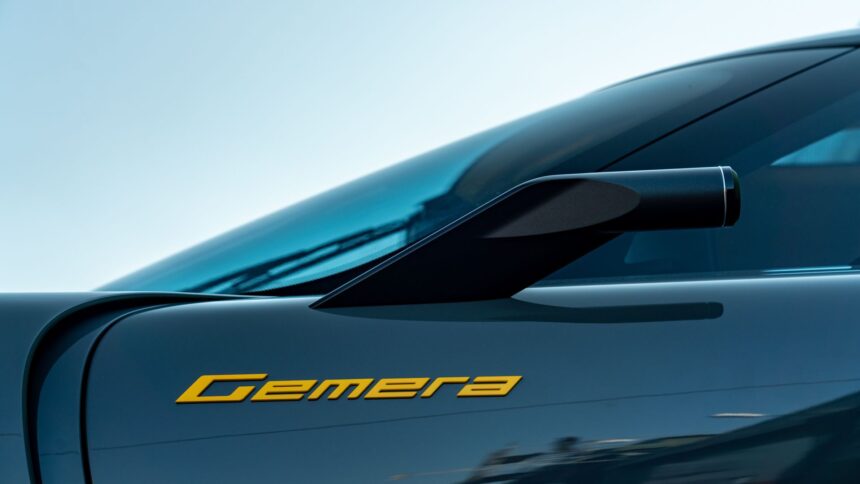 2025 Koenigsegg Gemera side shot of name