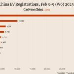 Nio 1,100, Xiaomi 4,400, Tesla 6,200, BYD 28,900