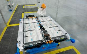 An associate works on a new EV battery pack at the Marysville Auto Plant (MAP) in Ohio. Honda has implemented new technologies and processes at the company’s Honda EV Hub in Ohio, to add flexible production of EVs on the same line with ICE and hybrid models. Honda began auto production in America over 40 years ago at MAP, and the plant is once again serving as a pioneer for the company and the auto industry with the addition of EV battery pack assembly.