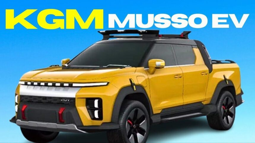 KGM Launches Musso EV, Korea's First Electric Pickup Truck