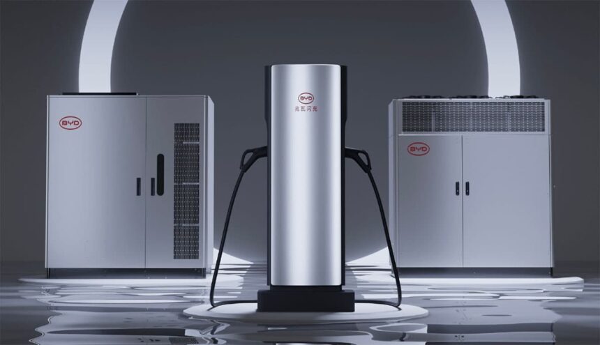 BYD to roll out first 500 ultrafast 1,000 kW charging stations in April, 4,000 set for China