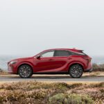 Side profile shot of a 2025 Lexus RX 350h