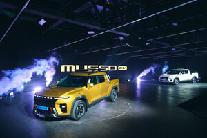 KG Mobility Unveils South Korea's First Domestic Electric Pickup Truck, Musso EV