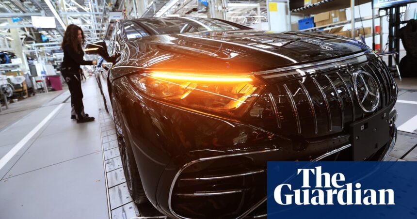 EU gives carmakers ‘breathing space’ on pollution target as EV sales slump | Electric, hybrid and low-emission cars