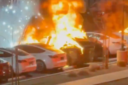 Tesla Las Vegas fire