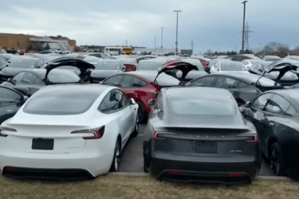 Over 80 Tesla vehicles damaged at a single location