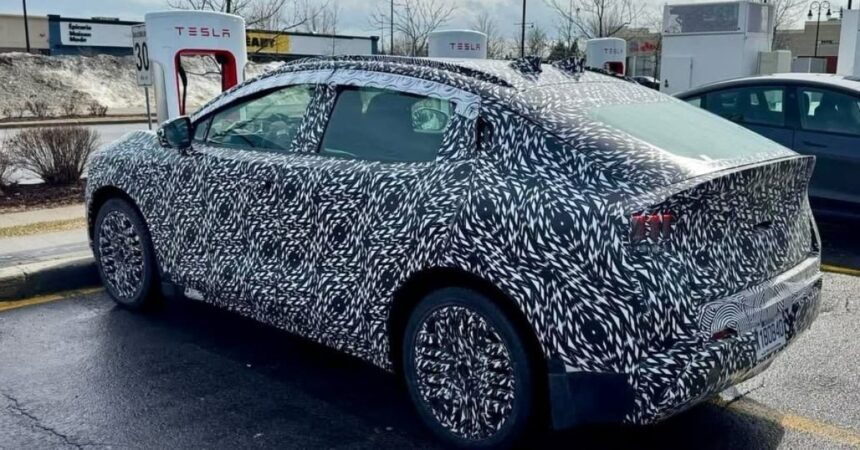 Nissan’s new LEAF EV was caught at a Tesla Supercharger in Canada