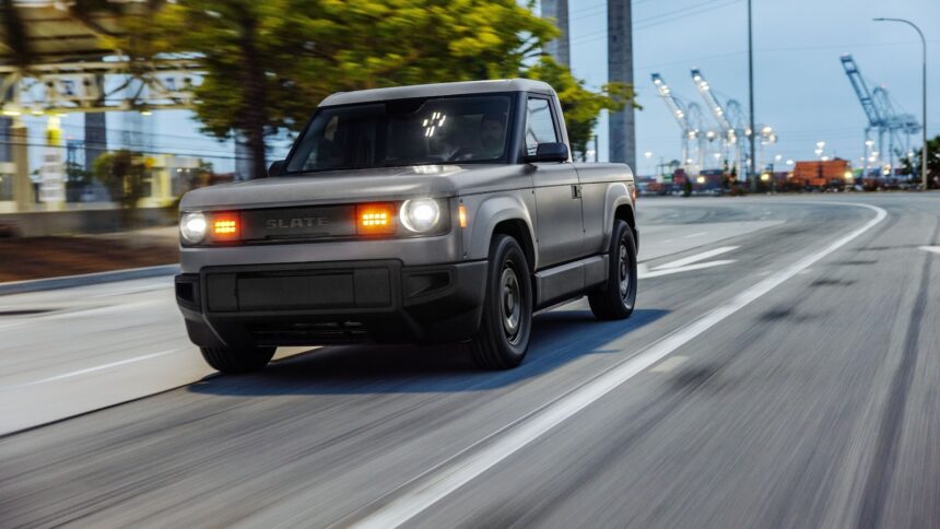 New automaker Slate unveils a no-frills, stripped down electric truck for under $30K