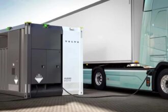 Volvo's Electric Storage System Can Recharge 20 EVs Per Day