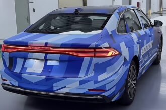 Spy shots reveal Geely's 2,100km hybrid sedan