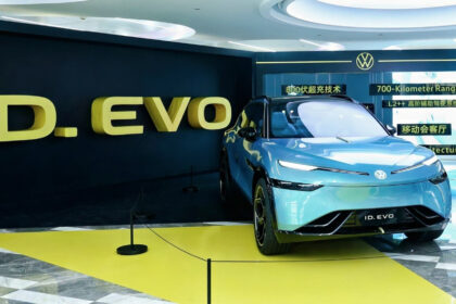 Pre-production Volkswagen ID.Evo full-size SUV with Xpeng tech assembled at the loss-bearing Chinese plant