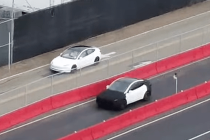 Tesla prototype spotted at factory – sparking speculation