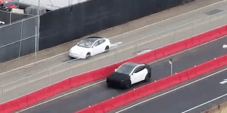 Tesla prototype spotted at factory – sparking speculation